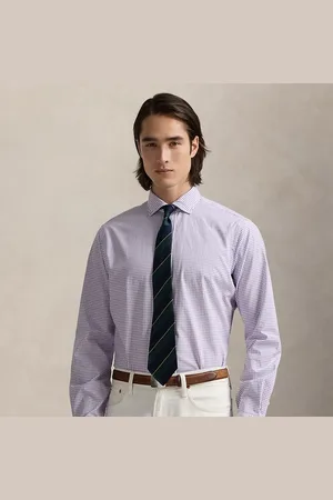 Ralph Lauren Classic fit Glen geruit poplin overhemd
