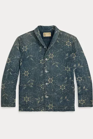 Ralph Lauren Indigo geweven overshirt met print