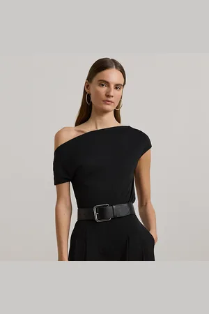 Ralph Lauren Petite - Jersey asymmetrische off-shoulder top