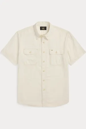 Ralph Lauren Geweven werkoverhemd selvedge details