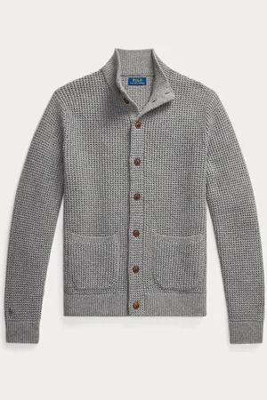 Ralph Lauren Wafelgebreid wol-katoenen vest