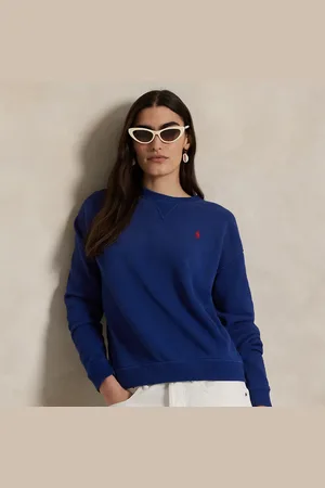 Ralph Lauren Lichtgewicht fleece trui met ronde hals