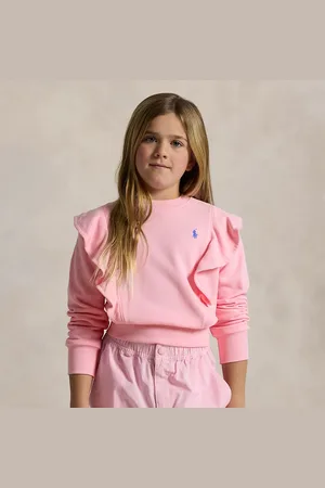 Ralph Lauren French terry sweatshirt met ruches