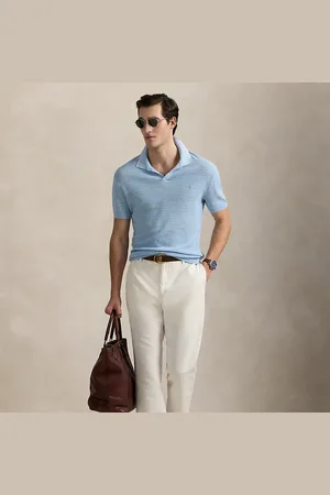 Ralph Lauren Slub katoen-linnen formele broek