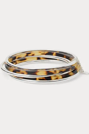 Ralph Lauren Verzilverde armbandset met tortoiseprint