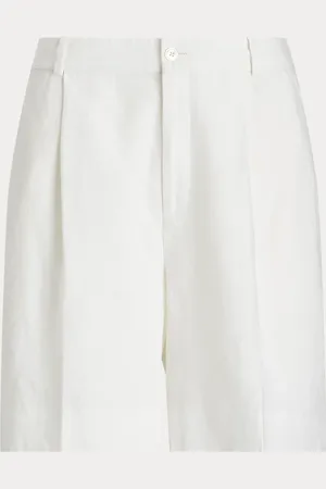 Ralph Lauren Geplooide linnen short