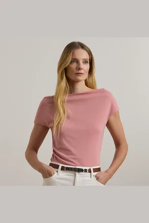 Ralph Lauren Jersey asymmetrische off-shoulder top