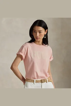 Ralph Lauren Katoenen jersey T-shirt met ronde hals