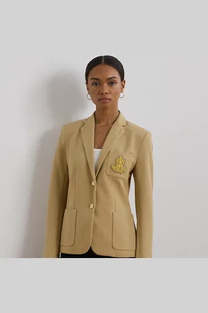 Ralph Lauren Blazer van goudkleurig jacquard