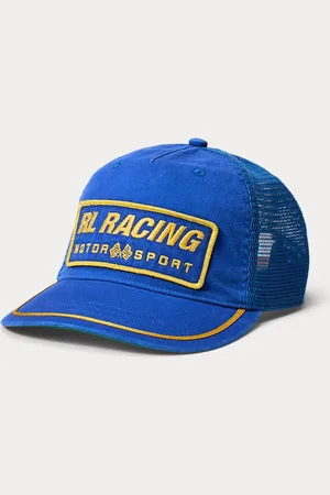 Ralph Lauren Keperstof truckerpet met racing-patch