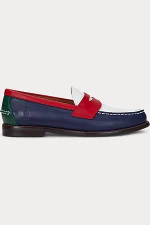 Ralph Lauren Alston leren penny loafer