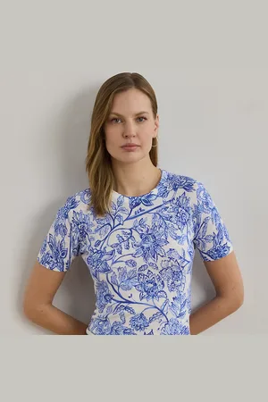 Ralph Lauren Linnen-katoenen trui met korte mouw