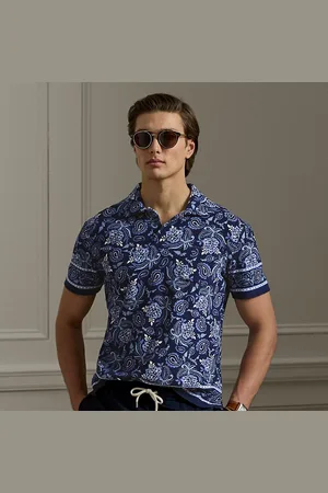 Ralph Lauren Terry Polo-shirt met paisleyprint