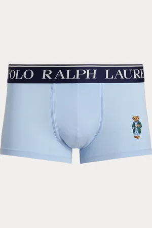 Ralph Lauren Stretchkatoenen zwembroek met Polo Bear