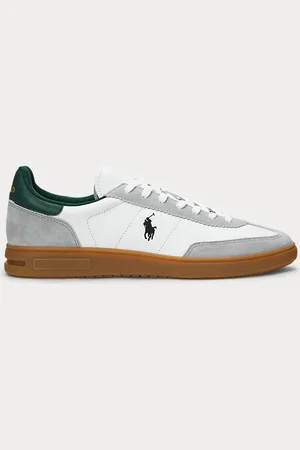 Ralph Lauren Bedford leren-suède sneaker
