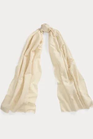 Ralph Lauren Metallic jacquard wikkelsjaal met logo