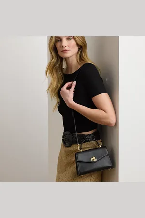 Ralph Lauren Farrah kleine leren satchel