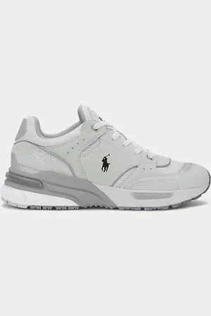 Ralph Lauren Trackster 250 sneaker van suède en mesh