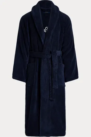 Ralph Lauren Katoenen terry badjas met logoborduursel