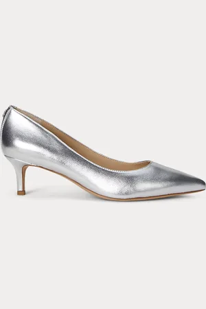 Ralph Lauren Adrienne metallic nappaleren pump