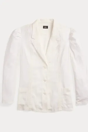 Ralph Lauren Linnen-katoenen jack met borduursel