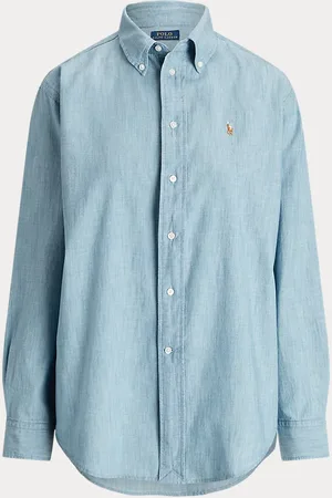 Ralph Lauren Big fit katoenen chambray overhemd