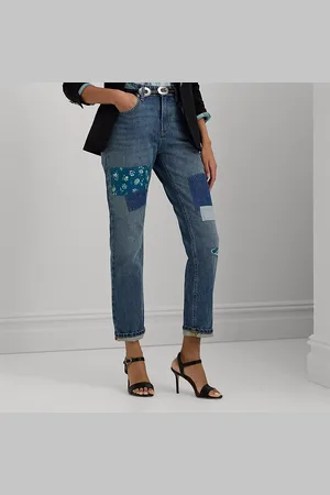 Ralph Lauren Tapse boyfriend patchwork enkeljeans