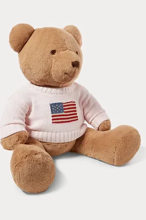 Ralph Lauren Grote Polo Bear in trui met vlag