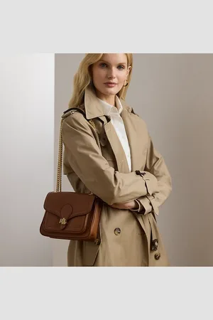 Ralph Lauren Bradley kleine gegranuleerde leren tas