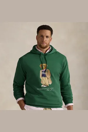 Ralph Lauren Grotere Maten - Fleece hoodie met Polo Bear