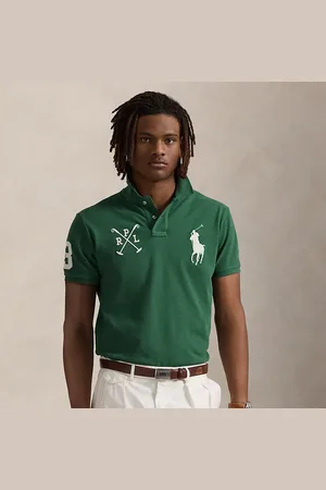 Ralph Lauren Custom slim mesh Polo-shirt met Big Pony