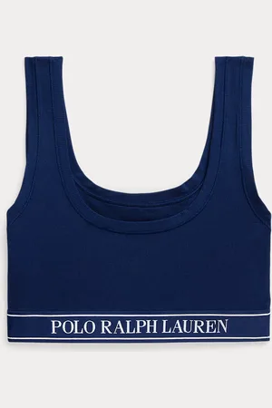 Ralph Lauren Cropped tanktop met lage hals en logo