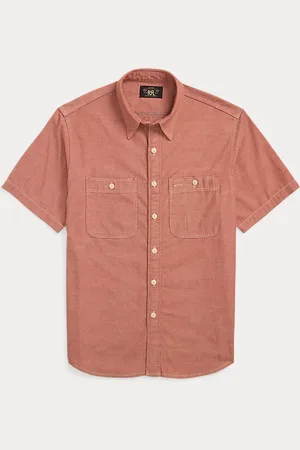 Ralph Lauren Chambray werkoverhemd selvedge detail