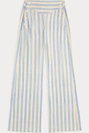 Ralph Lauren Gestreepte linnen-katoenen jersey broek