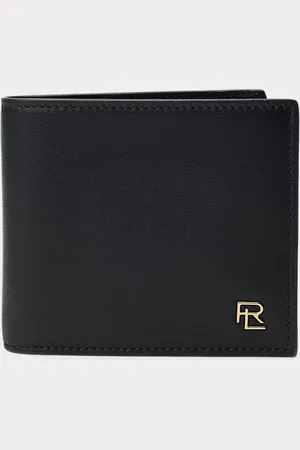 Ralph Lauren Gepolijst kalfsleren billfold portemonnee