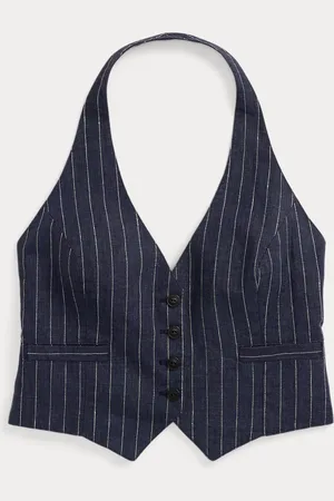 Ralph Lauren Gestreept linnen haltergilet