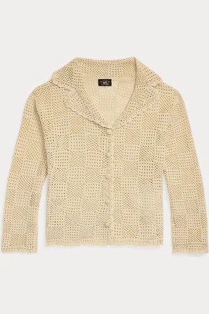 Ralph Lauren Handgehaakt katoenen vest