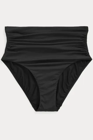 Ralph Lauren Geplooid bikinibroekje met hoge taille