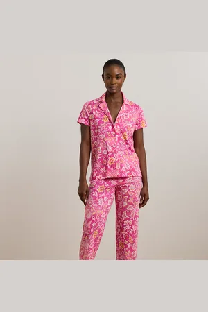 Ralph Lauren Cropped gebloemde jersey pyjamaset