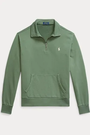 Ralph Lauren Loopback fleece sweatshirt met kwartrits