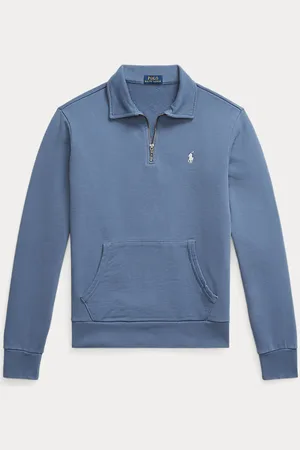 Ralph Lauren Loopback fleece sweatshirt met kwartrits