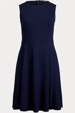 Ralph Lauren Plus Size - Mouwloze ponté jurk