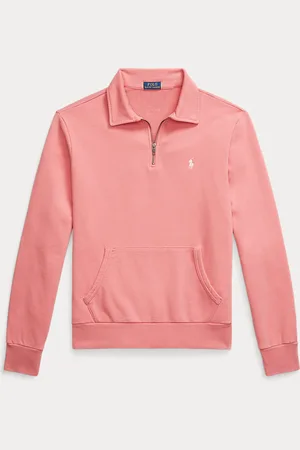 Ralph Lauren Loopback fleece sweatshirt met kwartrits