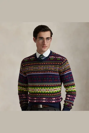 Ralph Lauren Fair Isle trui van katoenmix