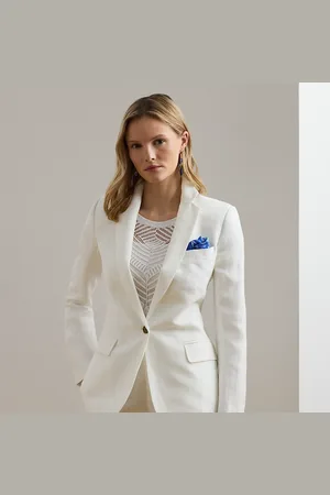 Ralph Lauren Keperstof blazer van linnenmix