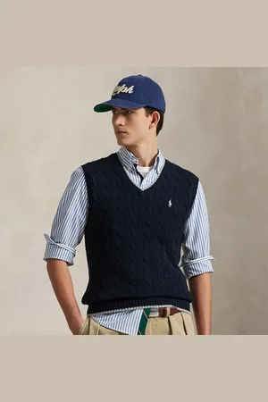 Ralph Lauren Kabelgebreide katoenen spencer