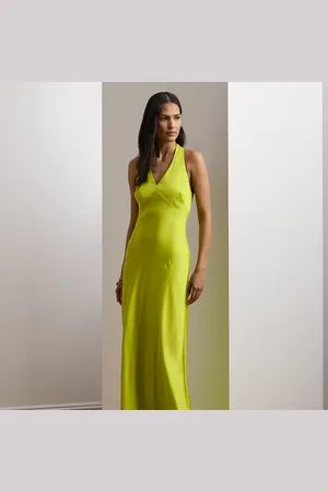 Ralph Lauren Vederlichte charmeuse halterjurk