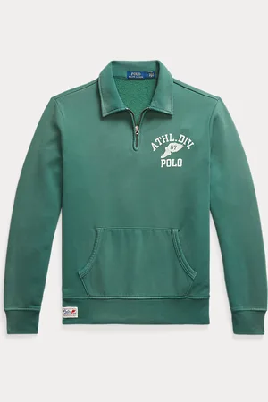 Ralph Lauren Fleece sweatshirt met kraag en graphic