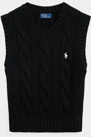 Ralph Lauren Cropped kabelgebeide katoenen spencer