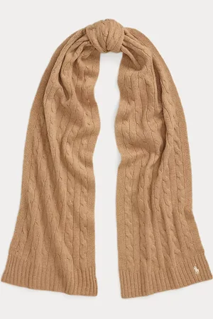 Ralph Lauren Kabelgebreide wollen-kasjmieren sjaal